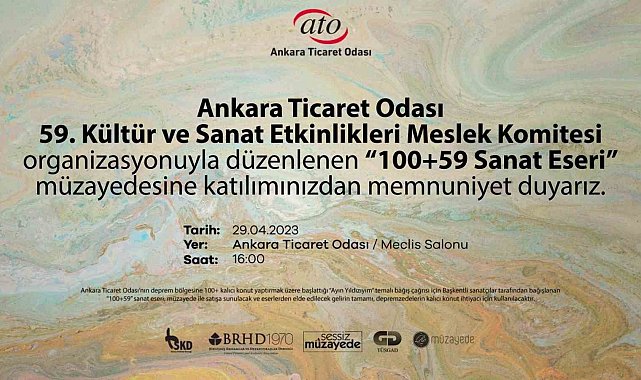 ATO'nun "kalıcı konut bağış çağrısına" müzayedeli destek