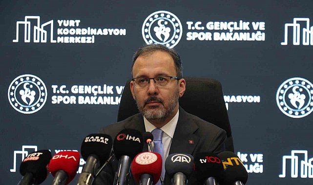 Bakan Kasapoğlu: "Yurtlarımız, yüz yüze eğitime devam eden öğrencilerimizin hizmetinde olacak"