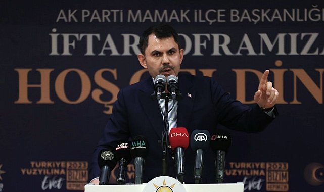 Bakan Kurum: "Milletimiz Cumhurbaşkanımız Recep Tayyip Erdoğan'a rekor bir oyla destek verecek"
