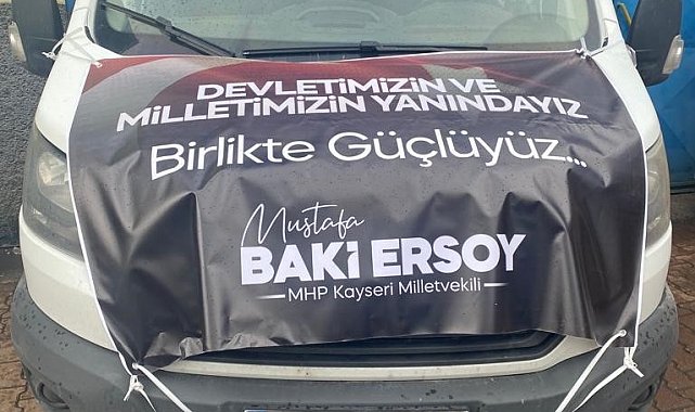 Baki Ersoy'dan ihtiyaç sahiplerine yardım eli