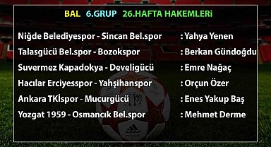 BAL 6. Grup'ta 26. hafta maçlarının hakemleri açıklandı
