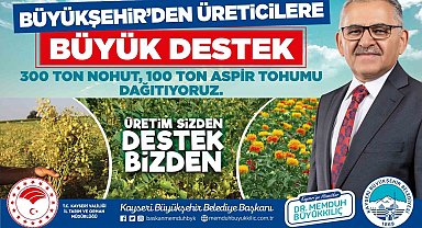 Başkan Büyükkılıç: "16 ilçemize 400 ton tohum dağıtıyoruz"