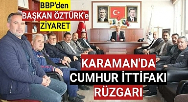 BAŞKAN ÖZTÜRK'e İLK ZİYARET SOYFİDAN ve TEŞKİLATINDAN GELDİ