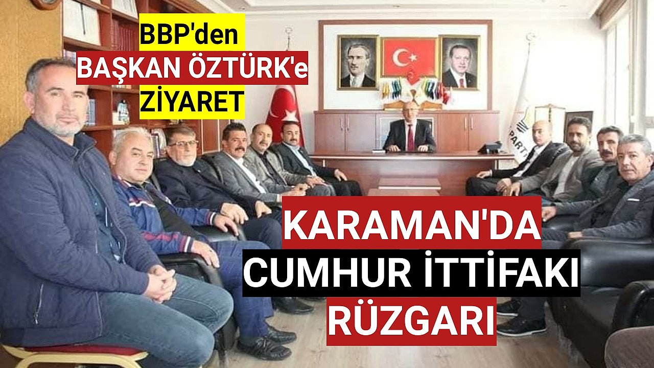 BAŞKAN ÖZTÜRK'e İLK ZİYARET SOYFİDAN ve TEŞKİLATINDAN GELDİ
