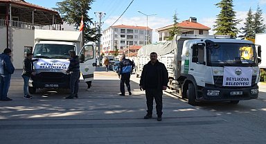 Beylikova Belediyesi'nden deprem bölgesine Ramazan kolisi ve bayramlık kıyafet