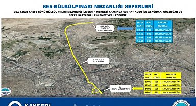 Büyükşehir'den mezarlıklara ücretsiz ulaşım
