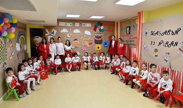 Çocuklar 23 Nisan'ı coşkuyla kutladı