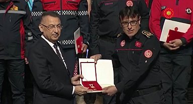 Cumhurbaşkanı Erdoğan'dan Kayseri Büyükşehir İtfaiyesi'ne devlet üstün fedakârlık madalyası