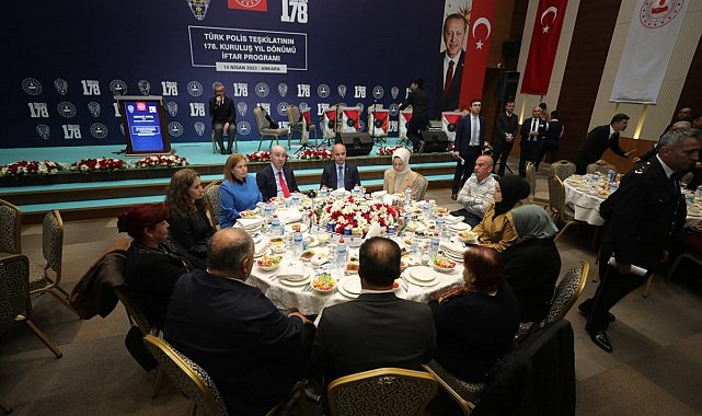 Emniyet Genel Müdürü, Ankara'da şehit aileleri, gaziler ve depremzedeler için iftar programı düzenledi