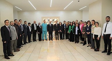 ERÜ Hastanelerinde bayramlaşma merasimi düzenlendi