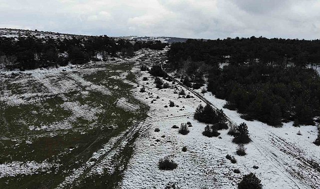 Eskişehir'de Nisan ayında kar sürprizi