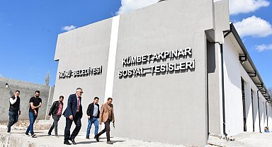 İnönü Kümbet Akpınar Mahallesindeki sosyal tesis projesinde hızla sona yaklaşılıyor
