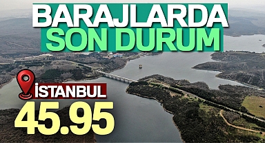 İstanbul’da barajların doluluk oranı yüzde 45'in üzerine çıktı