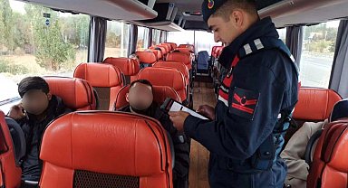 Jandarma ekipleri düzensiz göçle mücadele denetimi gerçekleştirdi