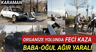 Karaman'da Sabah Saatlerinde Feci Kaza 3 Yaralı 2'si Ağır