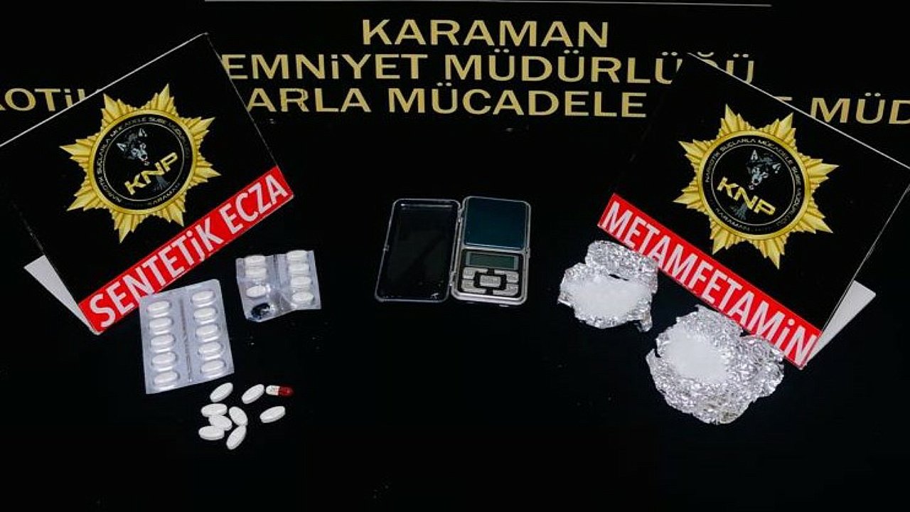 Karaman’da uyuşturucudan 1 kişi tutuklandı
