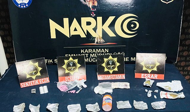 Karaman'da uyuşturucu operasyonu: 3 tutuklama