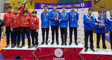 Karatay'ın trampolin cimnastik takımı 1. oldu