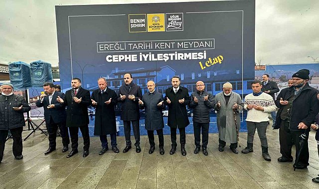 Konya Büyükşehir Ereğli Kent Meydanı'ndaki dükkanları ihya ediyor