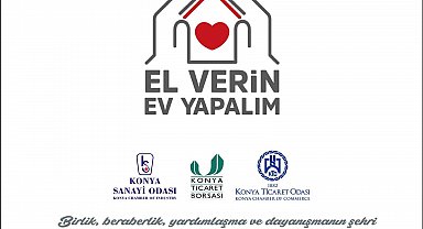 Konya iş dünyasından "El Verin Ev Yapalım" kampanyasında destek
