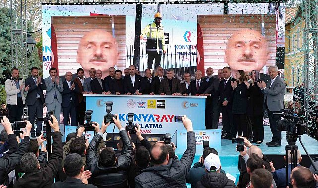 KONYARAY Banliyö Hattı'nın temeli atıldı