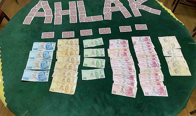 Kumar operasyonunda 10 kişiye 40 bin lira ceza yazıldı