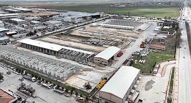 Larende esnaflarının taşınacağı yeni iş yerleri hızla yükseliyor