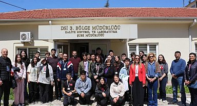 Lise öğrencilerinden 'DSİ 3. Bölge Laboratuvarlarına' teknik gezi