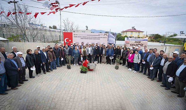Mersin'de çiftçilere zeytin ve passiflora fidanı desteği
