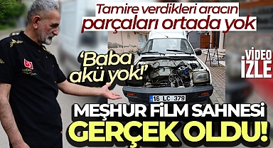 Meşhur film sahnesi gerçek oldu 'Baba akü yok!'