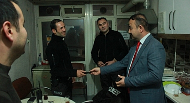 Mesut Soyfidan Polis Noktasını Ziyaret Etti