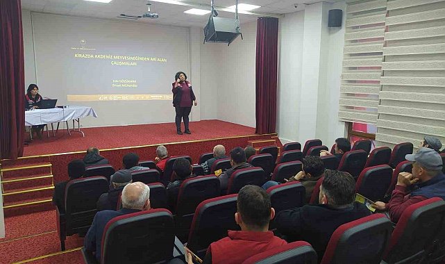 Mihalıççık'ta kiraz üreticilerine yönelik eğitimler devam ediyor