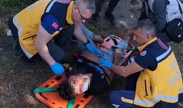 Motosiklet ile otomobil çarpıştı: 1 yaralı