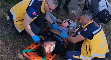Motosiklet ile otomobil çarpıştı: 1 yaralı