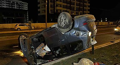 Nevşehir'de kontrolden çıkan otomobil takla attı: 1 yaralı