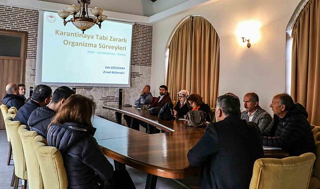 "Karantinaya Tabi Zararlı Organizma Sürvey Çalışmaları" toplantısı düzenlendi