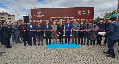 Restore edilen Nasreddin Hoca Türbesi ile Hasan Paşa İmaret Camii'nin açılışı yapıldı