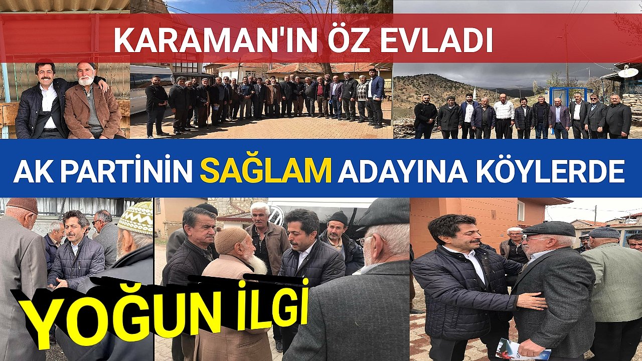 SAĞLAM Aday, Köy Ziyaretlerine Doğup Büyüdüğü MANYAN Köyünden Başladı