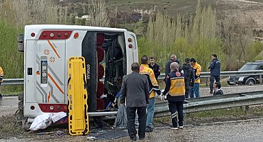 Sivas'ta otobüs kazası: 8 yaralı