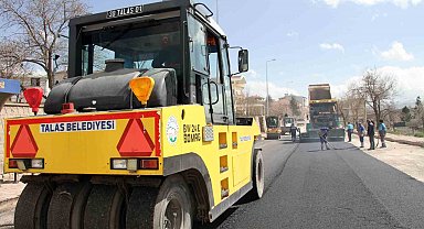 Talas'ta asfalt sezonu hızlı başladı