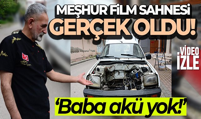 Tamire verdikleri aracın motoru ve aküsü ortada yok