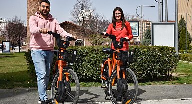 Tepebaşı Belediyesi'nden istasyondan bağımsız elektrikli bisiklet, 'Tripy'