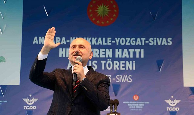 Ulaştırma ve Altyapı Bakanı Karaismailoğlu: "Bakü'ye kadar hızlı trenle gideceğiz"