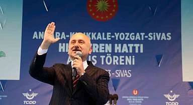 Ulaştırma ve Altyapı Bakanı Karaismailoğlu: "Bakü'ye kadar hızlı trenle gideceğiz"
