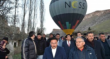 Vali Çiçek ve Başkan Büyükkılıç, turizm cenneti Soğanlı Vadisi'nde