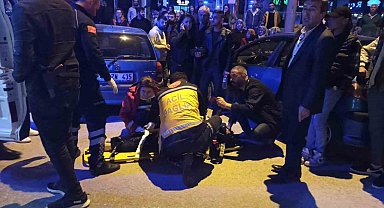 Yayaya çarpan sürücü aracını park edip gitti