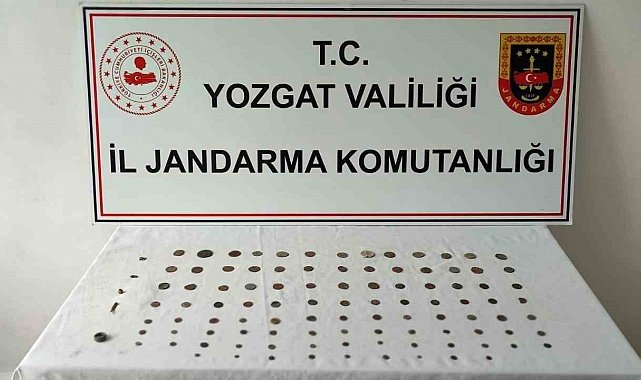 Yozgat'ta tarihi eser operasyonunda 100 sikke ele geçirildi
