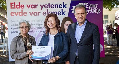 'Evimiz Atölye' kursunu tamamlayan kadınlar sertifikalarını aldı