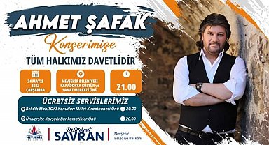 Ahmet Şafak Nevşehirlilerle buluşuyor