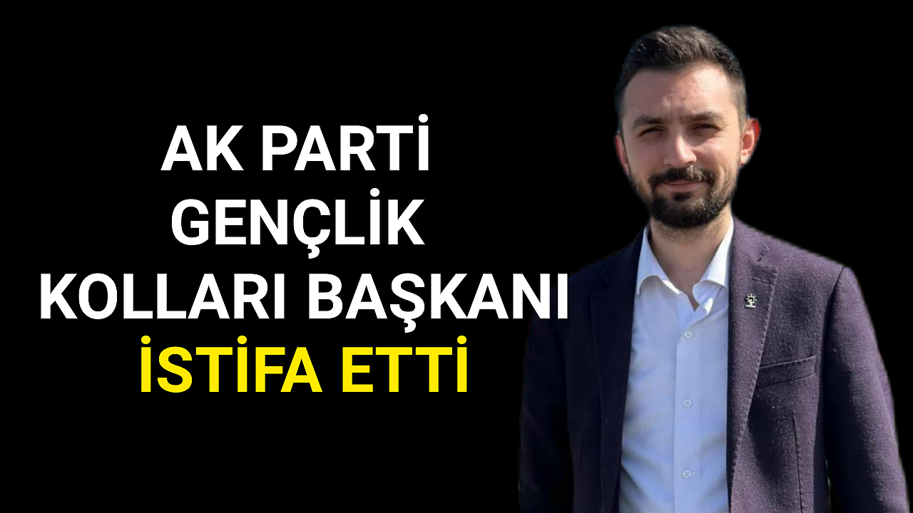 Ak Parti Gençlik Kolları Başkanı İstifa Etti